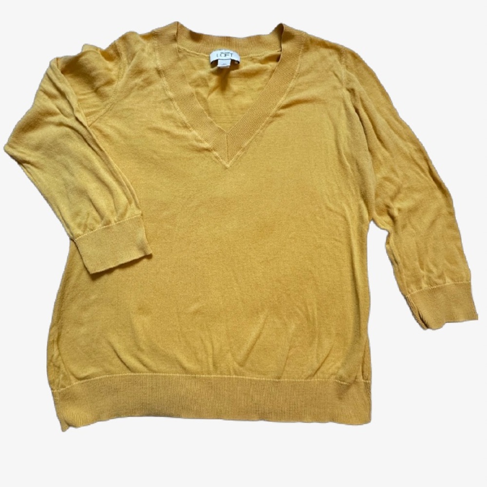 LOFT yellow sweater